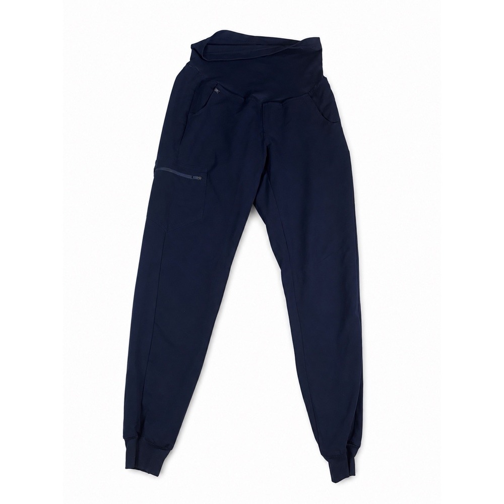 FIGS Maternity Scrub Pants Size Small Tall Collection Navy Blue Zamora Jogger